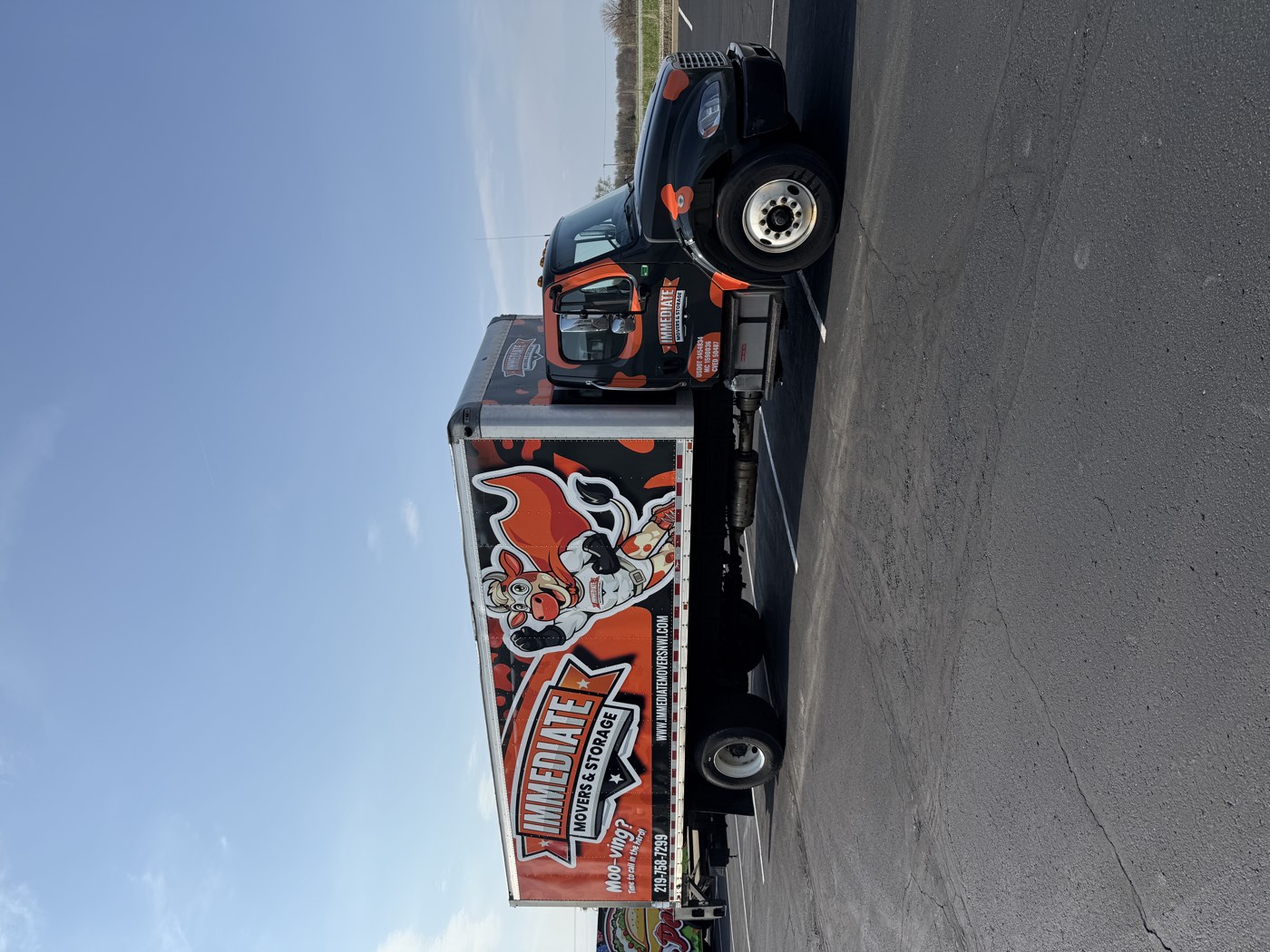 Immediate Movers box truck wrap.