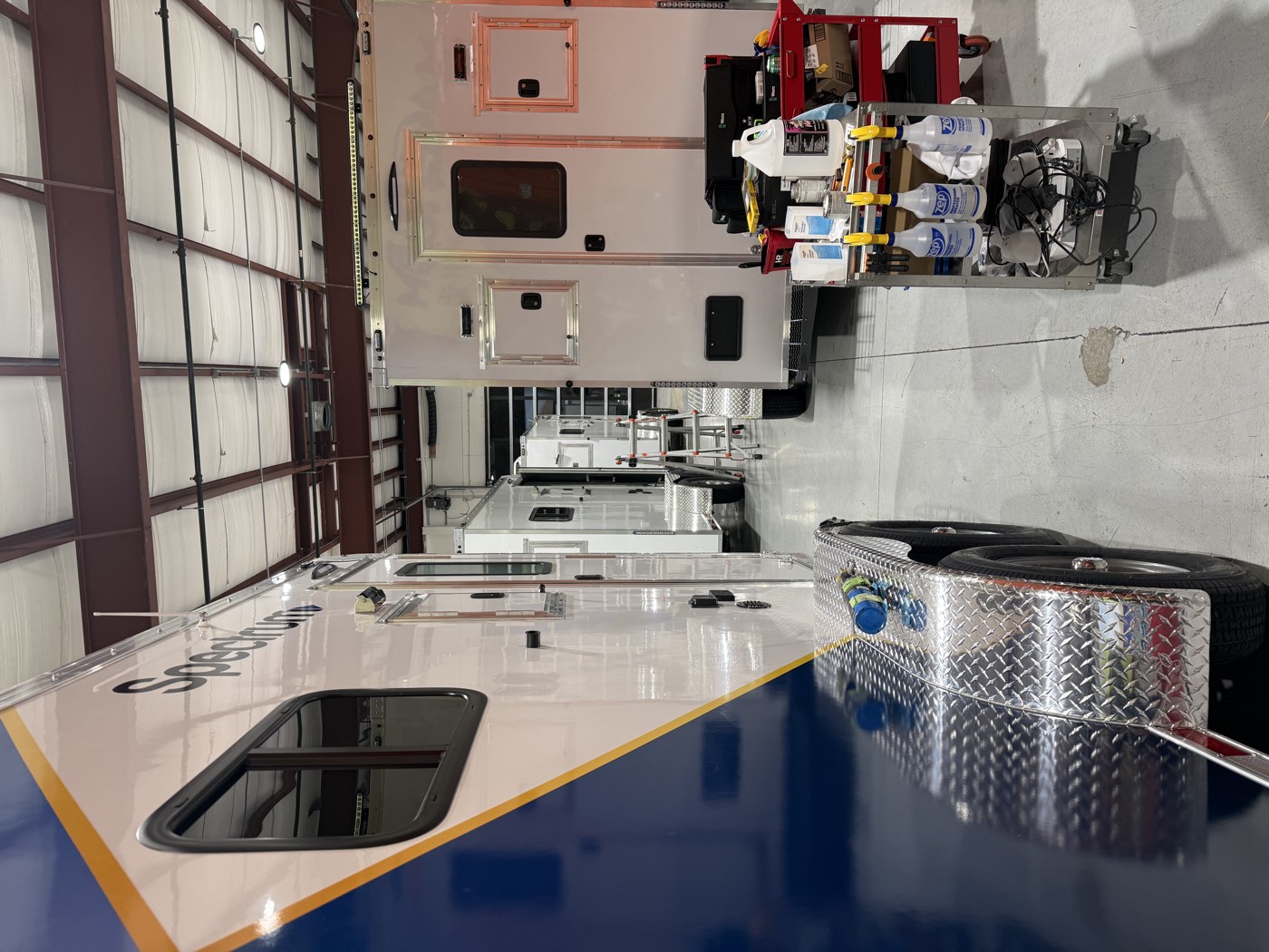 Spectrum enclosed trailer fleet.