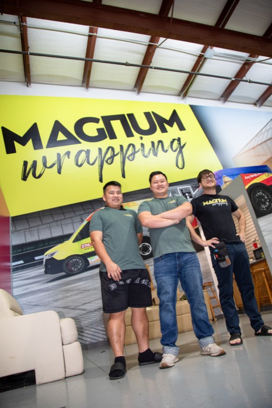 The Magnum Wrapping crew