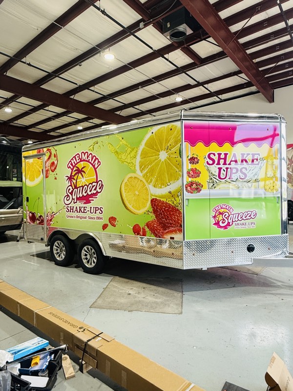 Concession trailer wrap
