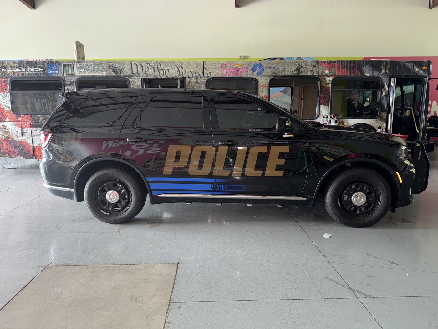 Ghost graphic patrol SUV package for Van Buren Police Department.