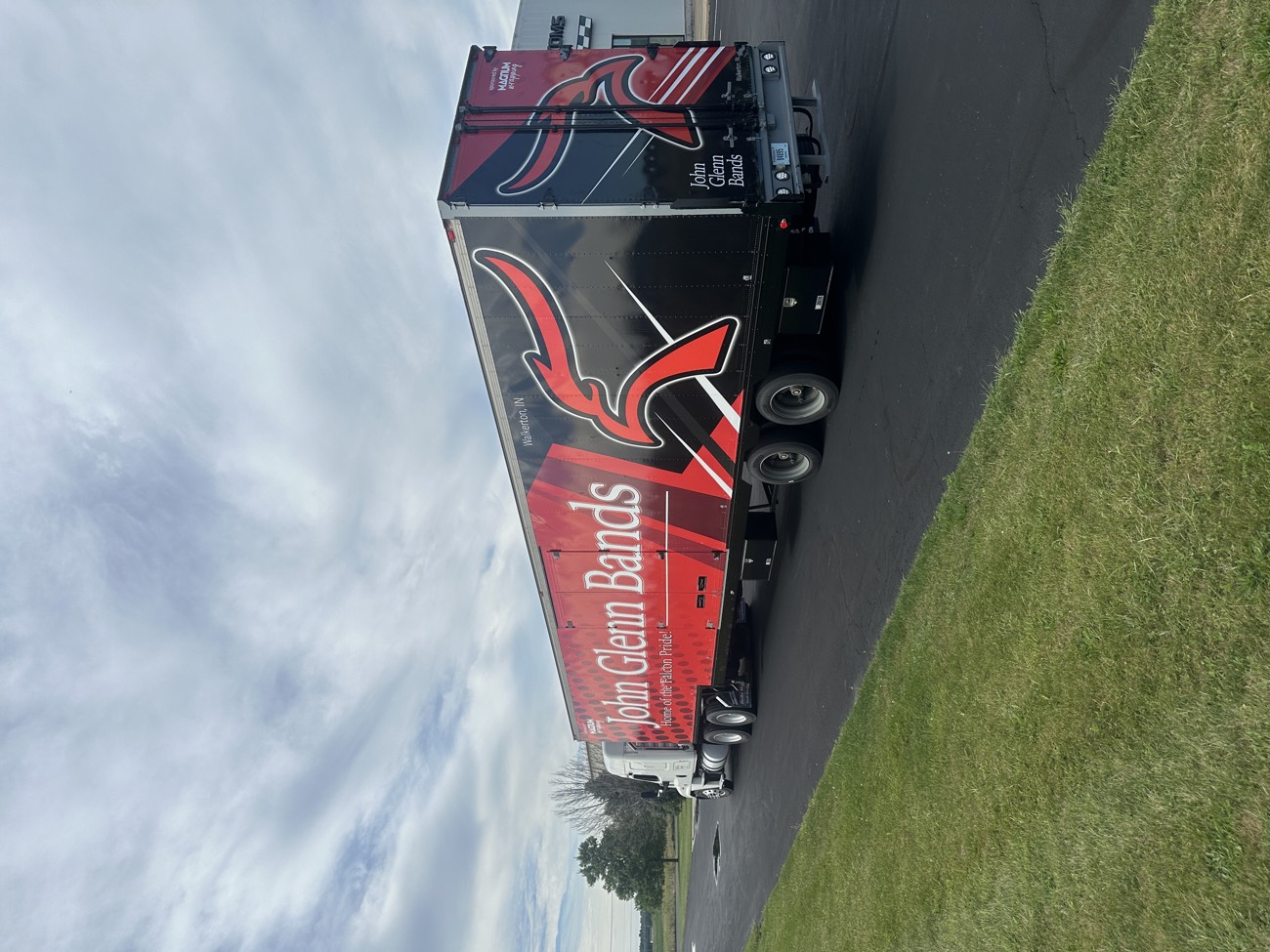 Tractor and 53-foot trailer wrap for John Glenn Bands.