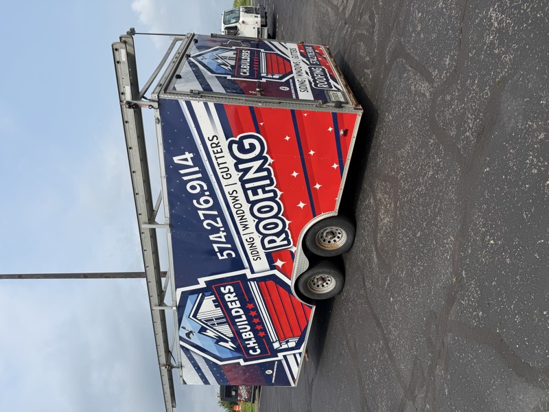 Enclosed trailer wrap